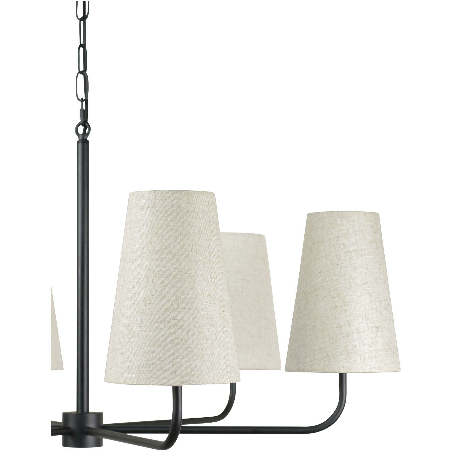 Mathis 6 Light 37.1 inch Black Chandelier Ceiling Light